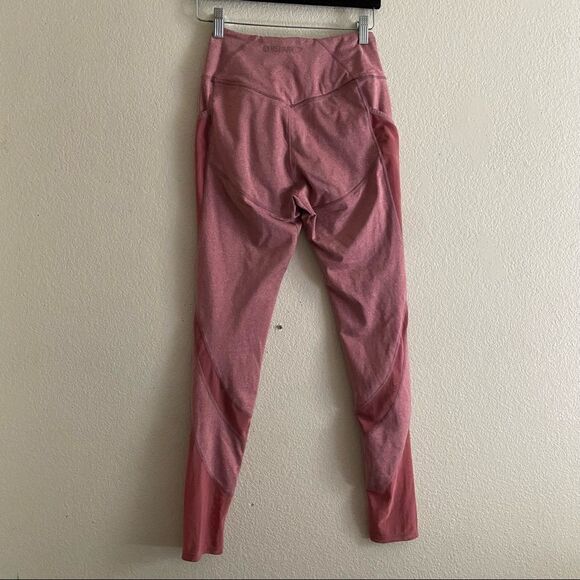 Gymshark Pink Mesh Full Length Leggings - Picture 2 of 9